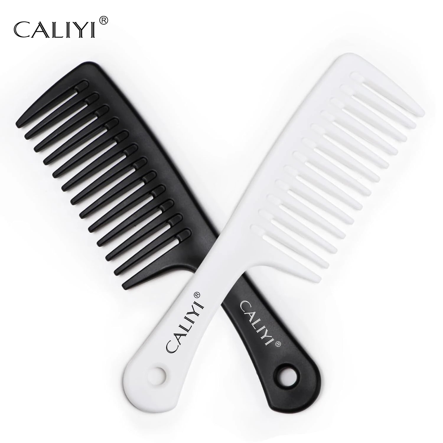 CALIYI Large Wide Tooth Comb Shower Smooth Hair comb for wet curly hair Durable Hair Brush Styling Tools Quick Pick Grocers
